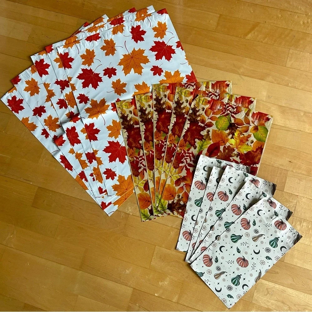 15 Count Polymailer Size Variety Bundle - FALL 02 (5/6x9 + 5/10x13 + 5/14x19)